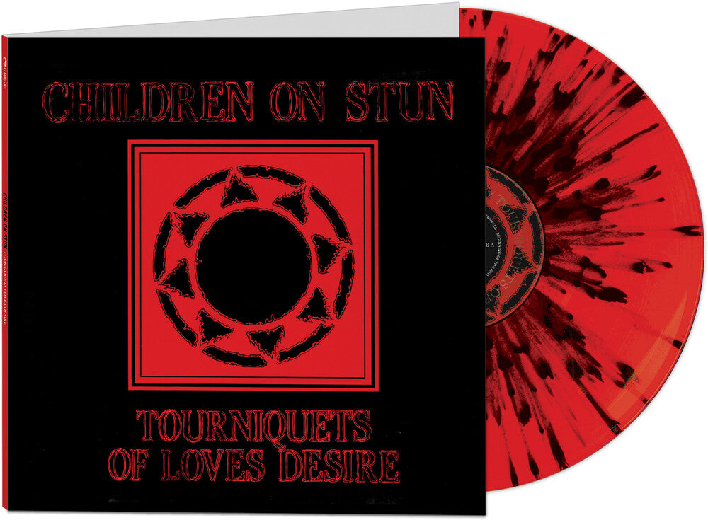 the album cover for Children On Stun - Tourniquets Of Love's Desire (Red & Black Vinyl)