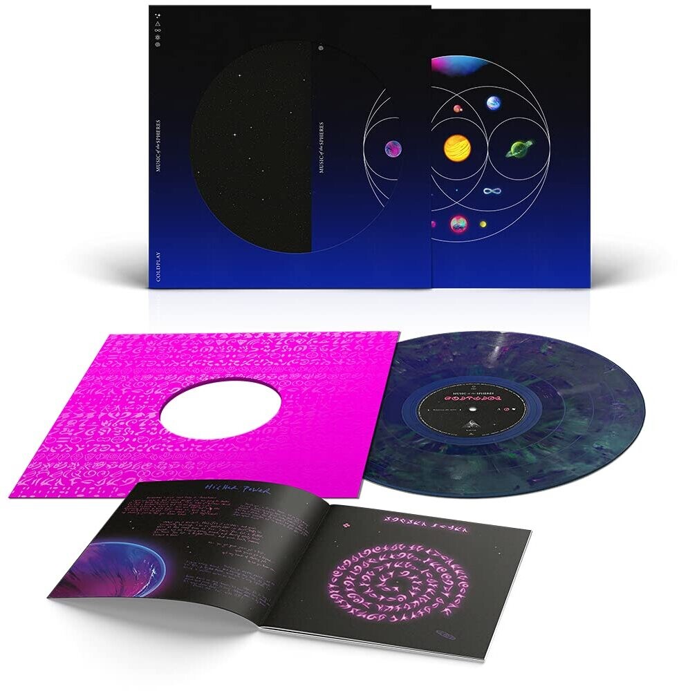 the album cover for Coldplay - Music of the Spheres [Recycled Color LP]