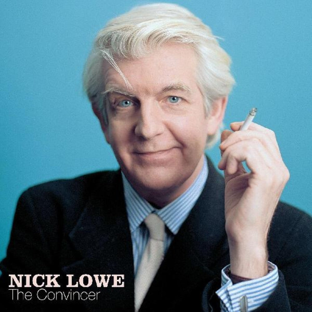 the album cover for Nick Lowe - Convincer (Blue) [Colored Vinyl] (Aniv) [Download Included]