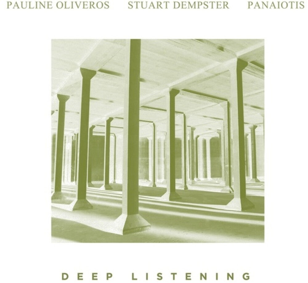 the album cover for Pauline Oliveros  / Dempster,Stuart / Panaiotis - Deep Listening
