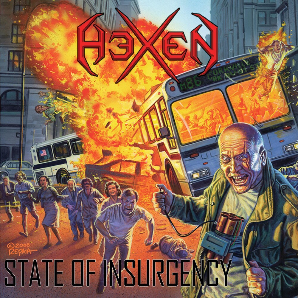 the album cover for Hexen - State Of Insurgency