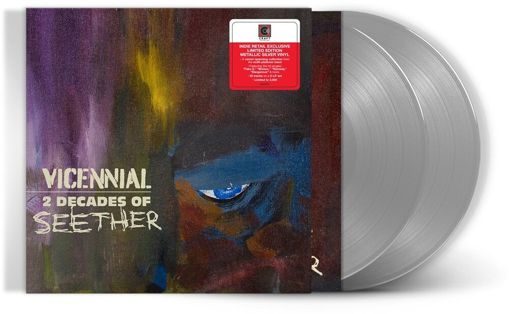 the album cover for Seether - Vicennial – 2 Decades of Seether [Indie Exclusive Limited Edition Smoke 2LP]