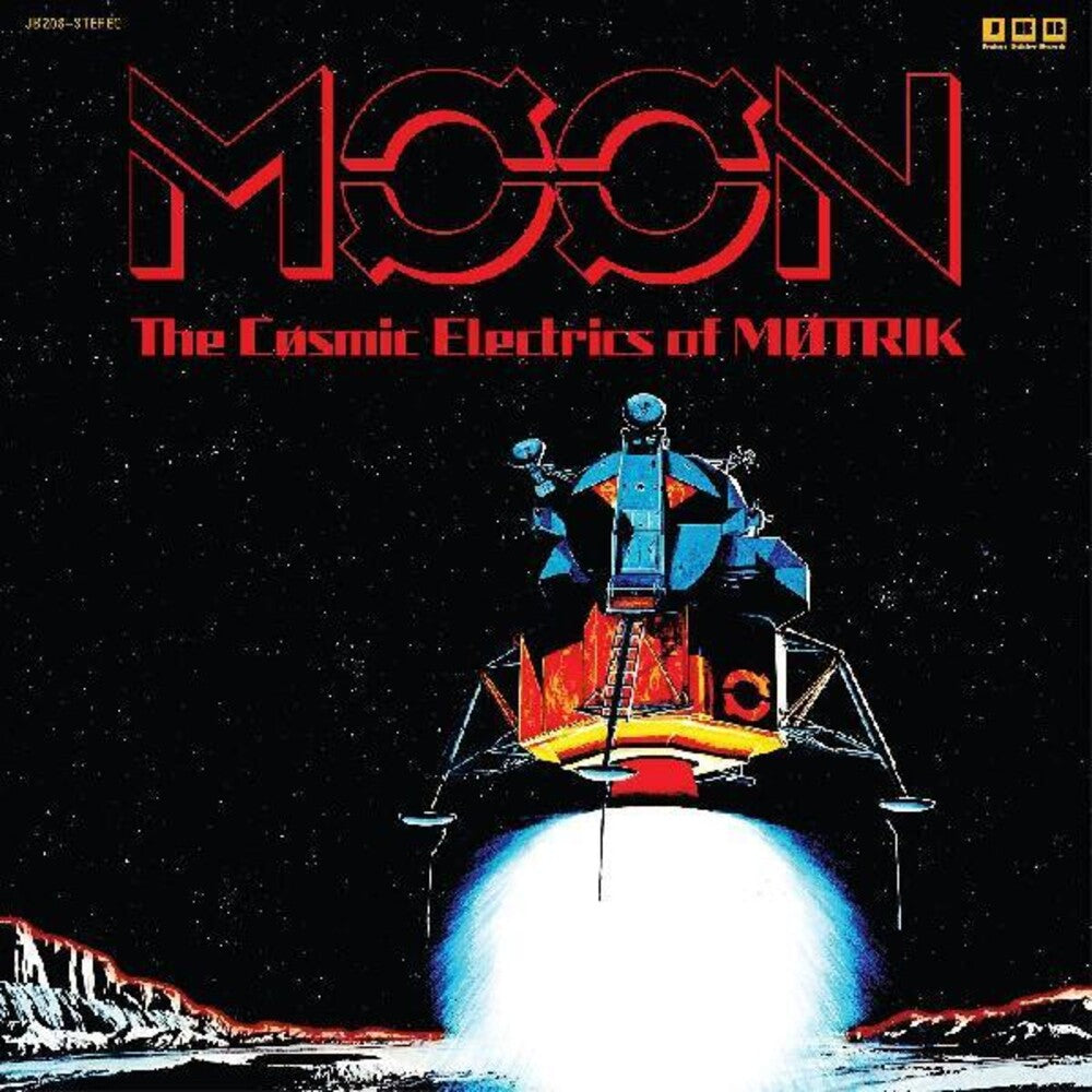 the album cover for Motrik - Moon: The Cosmic Electrics Of Motrik (Blue) [Colored Vinyl]