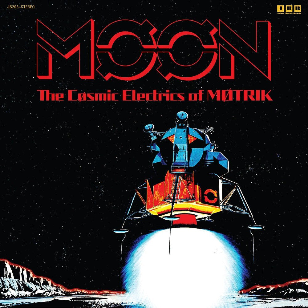 the album cover for Motrik - Moon: The Cosmic Electrics Of Motrik