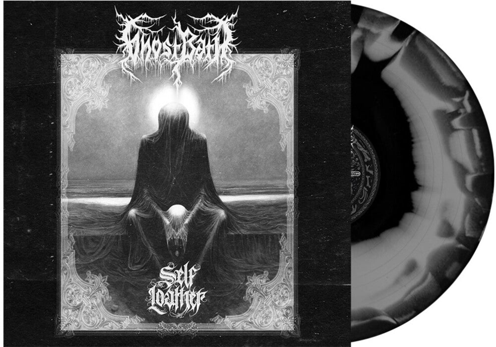 the album cover for Ghost Bath - Self Loather (Black Grey Swirl Vinyl)