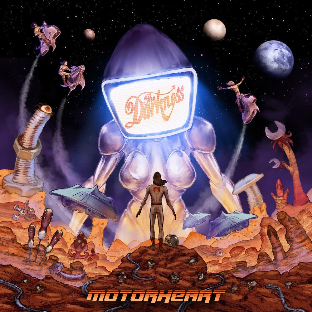 the album cover for The Darkness - Motorheart [Indie Exclusive Limited Edition Clear LP]