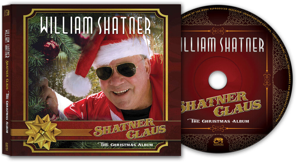 the album cover for William Shatner - Shatner Claus