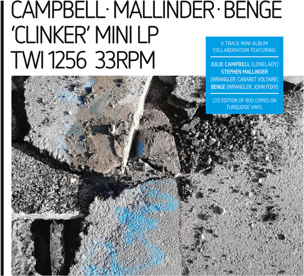 the album cover for Campbell Mallinder Benge - Clinker