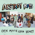 the album cover for Destroy Boys - Open Mouth, Open Heart [Indie Exclusive Limited Edition Pink LP]