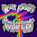 the album cover for Bat Fangs - Queen Of My World [Yellow LP]