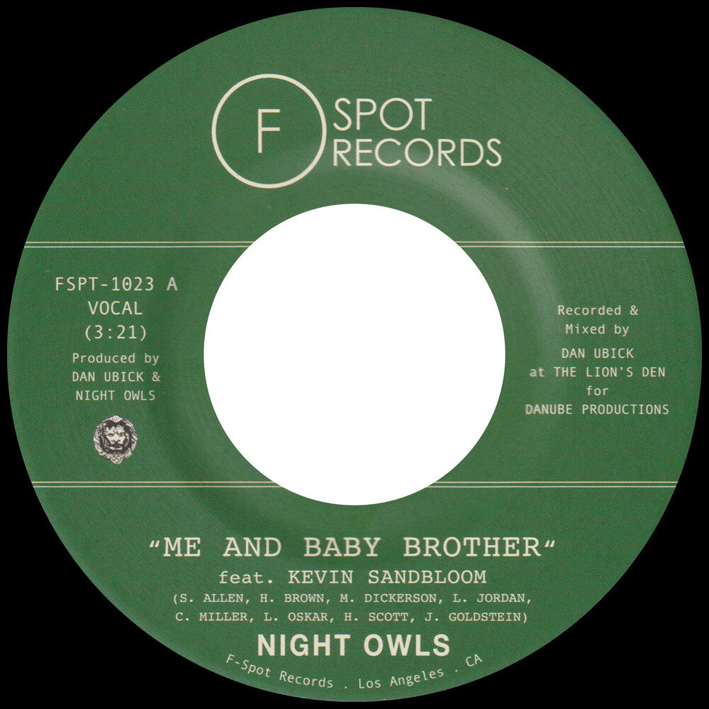 the album cover for Night Owls - Me & Baby Brother (Feat. Kevin Sandbloom) / Sc