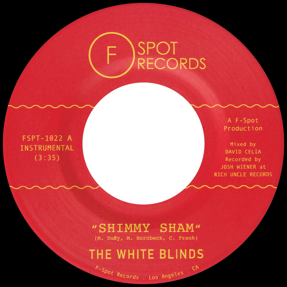 the album cover for White Blinds - Shimmy Sham B/W Fire Eater