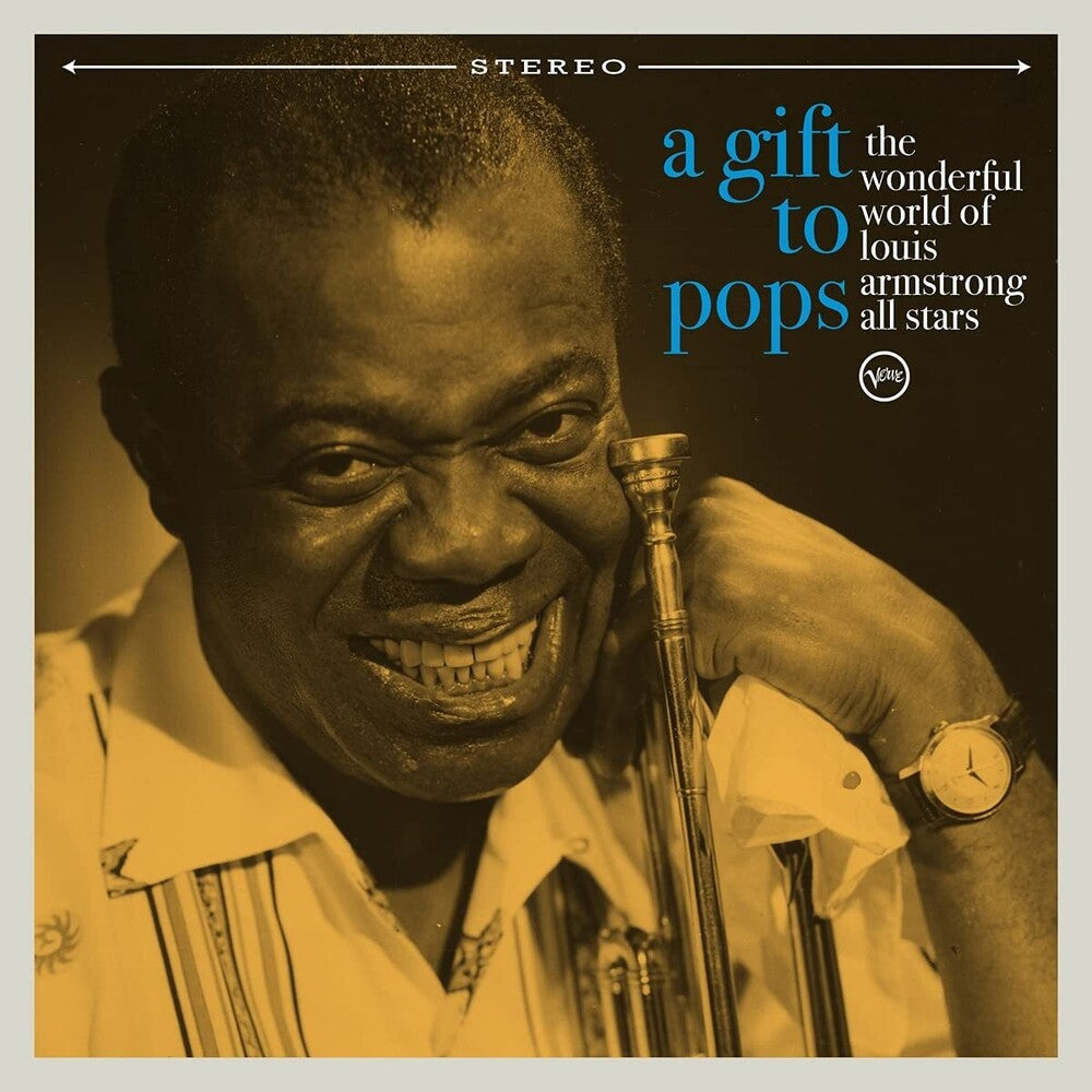 the album cover for The Wonderful World of Louis Armstrong All-Stars - A Gift To Pops