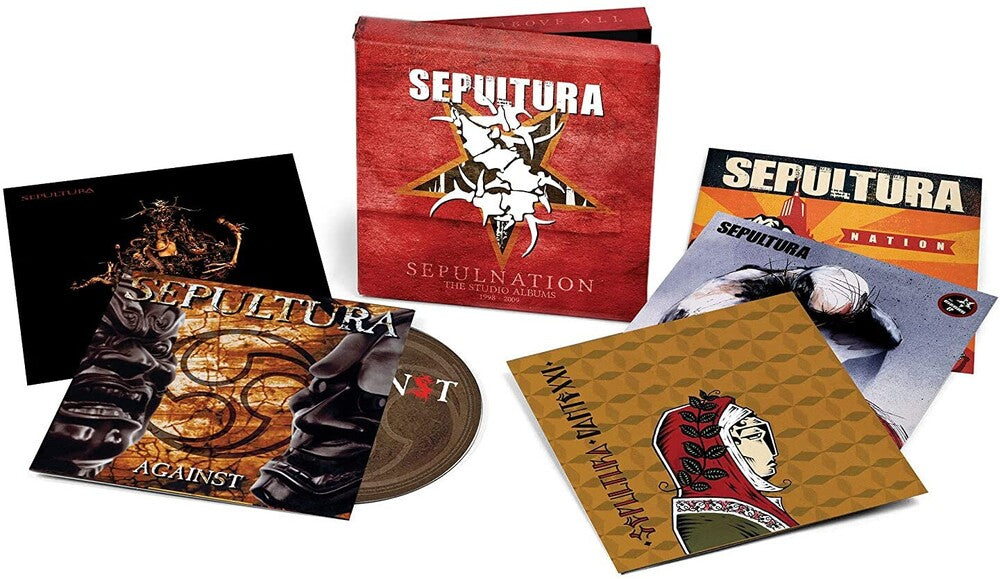 the album cover for Sepultura - Sepulnation: The Studio Albums 1998 - 2009 [Limited Edition 5CD Box Set]