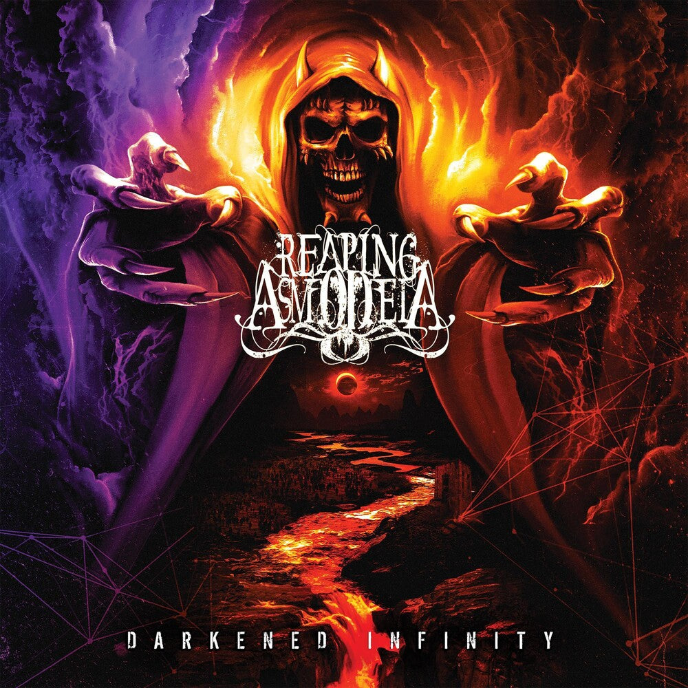 the album cover for Reaping Asmodeia - Darkened Infinity