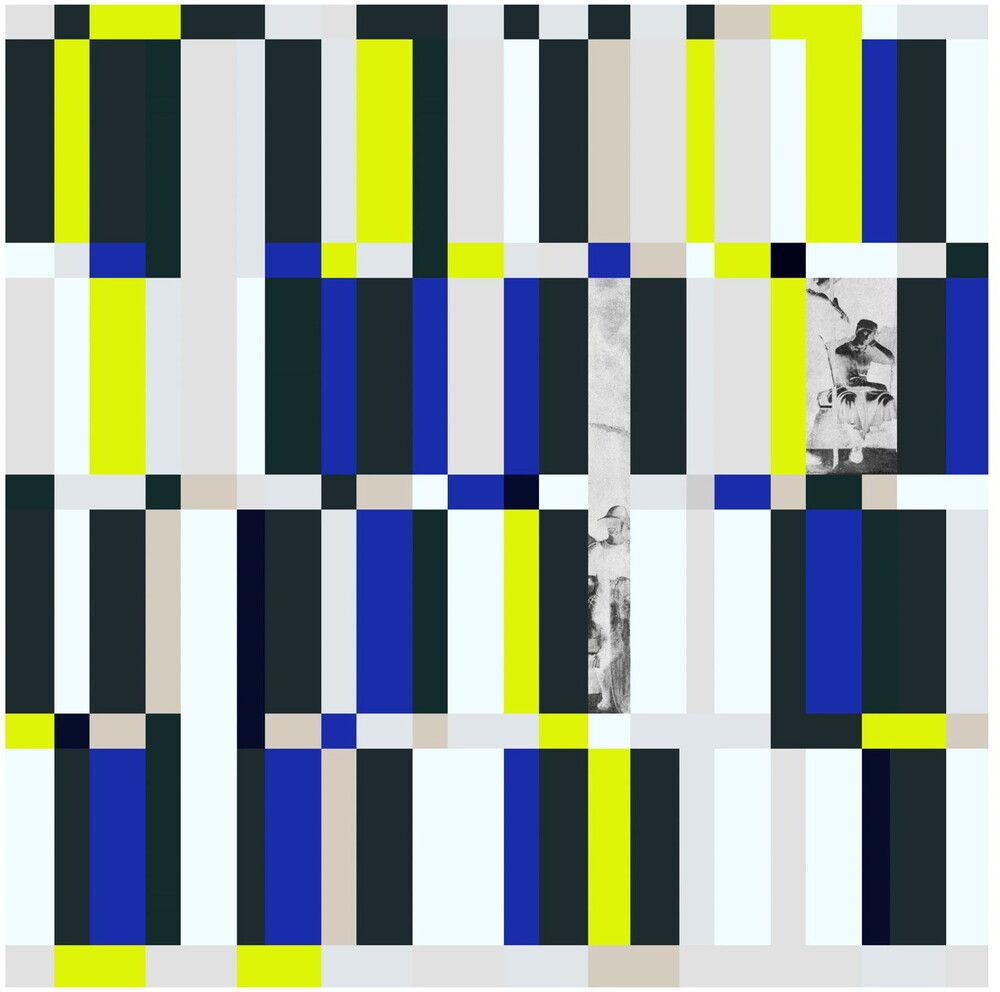the album cover for Portico Quartet - Monument
