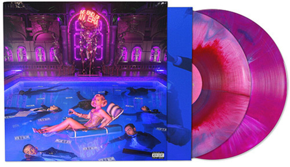 the album cover for Iggy Azalea - The End of an Era [Deluxe Red Blue Purple 2LP]