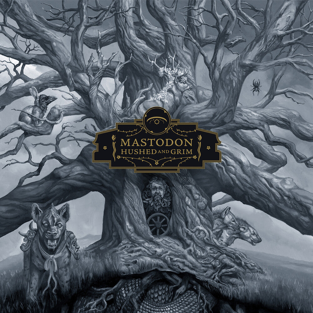 the album cover for Mastodon - Hushed And Grim [Black 2LP]