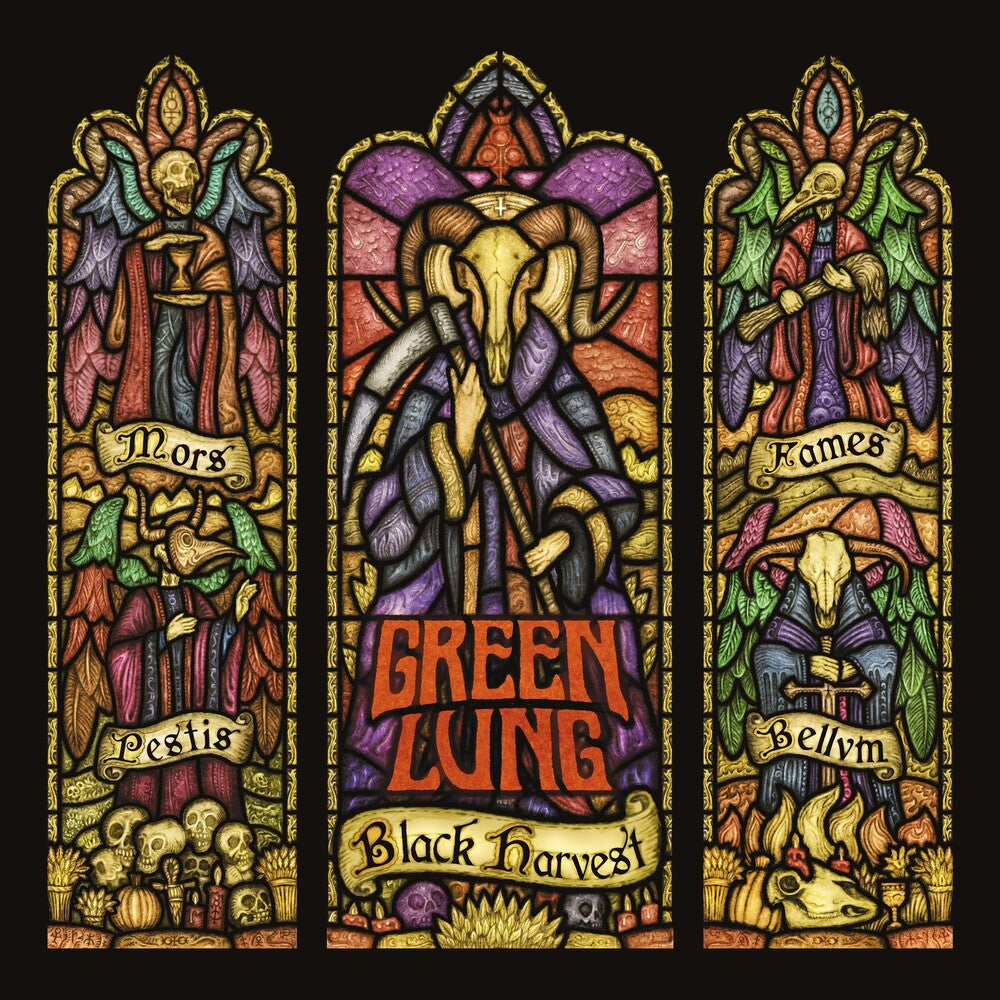 the album cover for Green Lung - Black Harvest