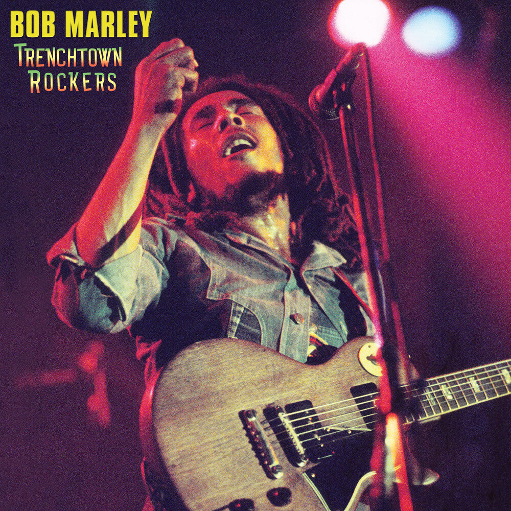 the album cover for Bob Marley - Trenchtown Rockers (Gate)