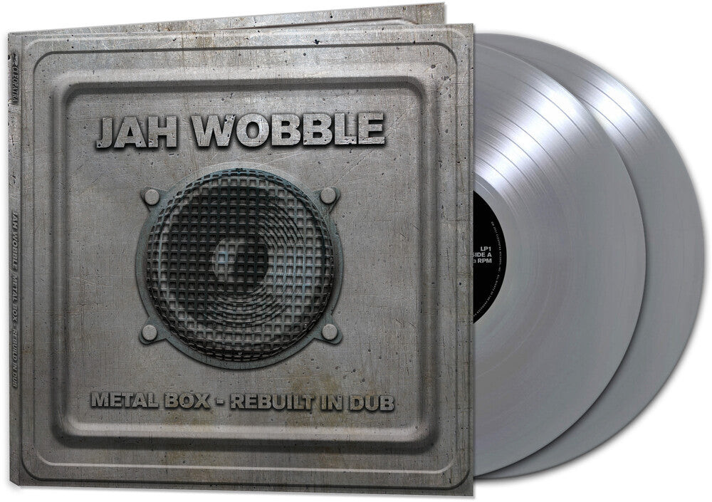 the album cover for Jah Wobble - Metal Box - Rebuilt In Dub (Silver Vinyl) [Colored Vinyl]