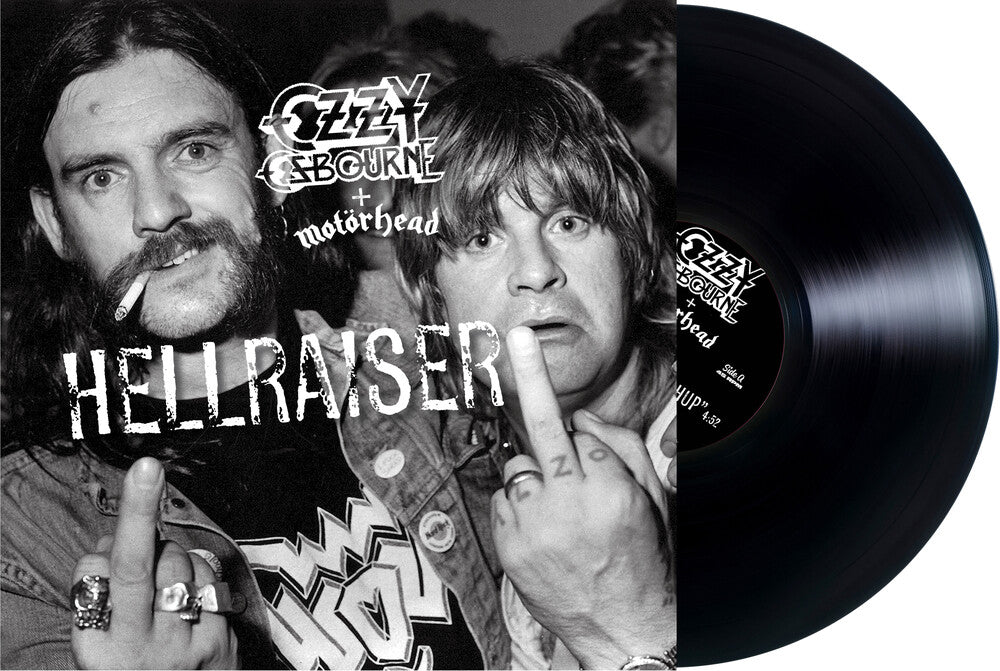 the album cover for Ozzy Osbourne + Motorhead - Hellraiser [10in Vinyl Single]