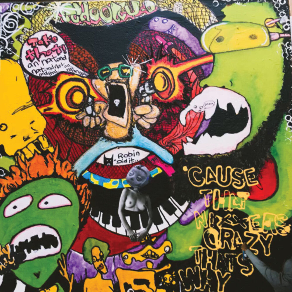 the album cover for Schoolly D - Cuz Schoolly D Is Crazy