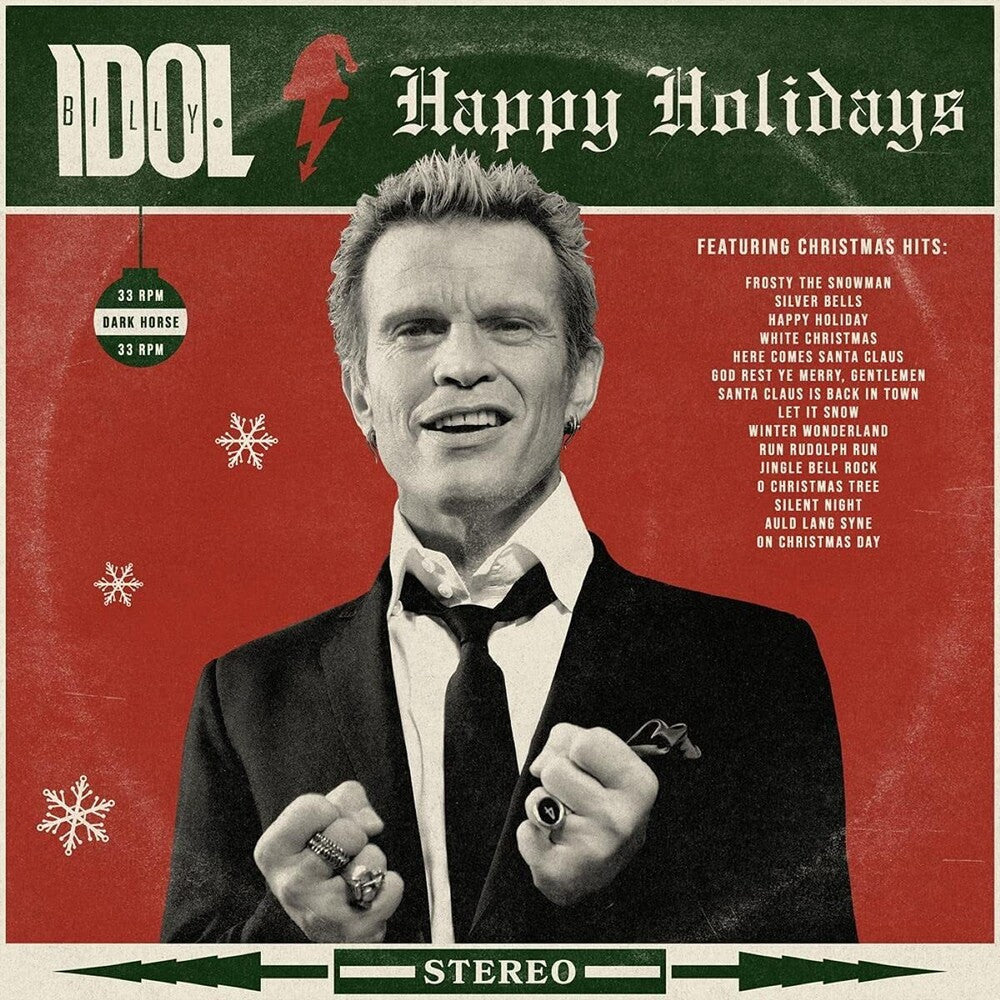 the album cover for Billy Idol - Happy Holidays [LP]