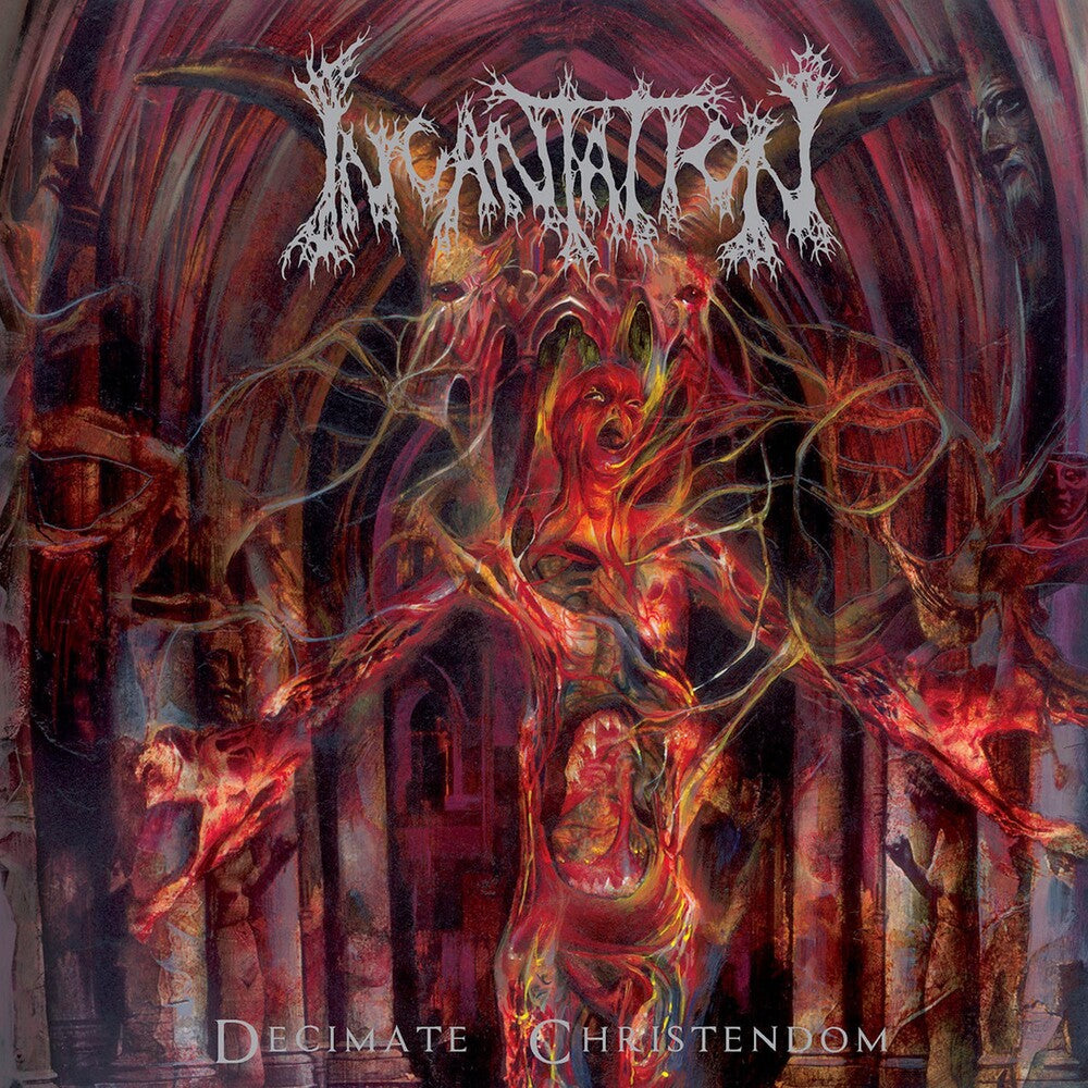 the album cover for Incantation - Decimate Christendom