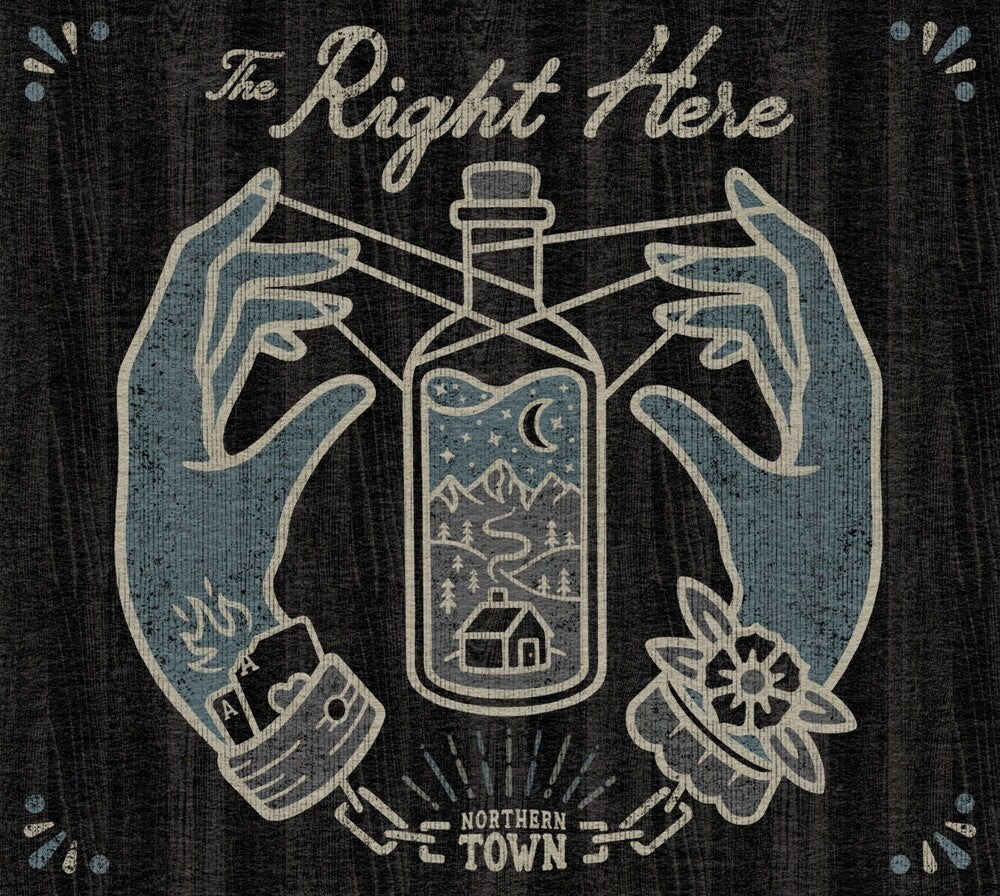 the album cover for Right Here - Northern Town