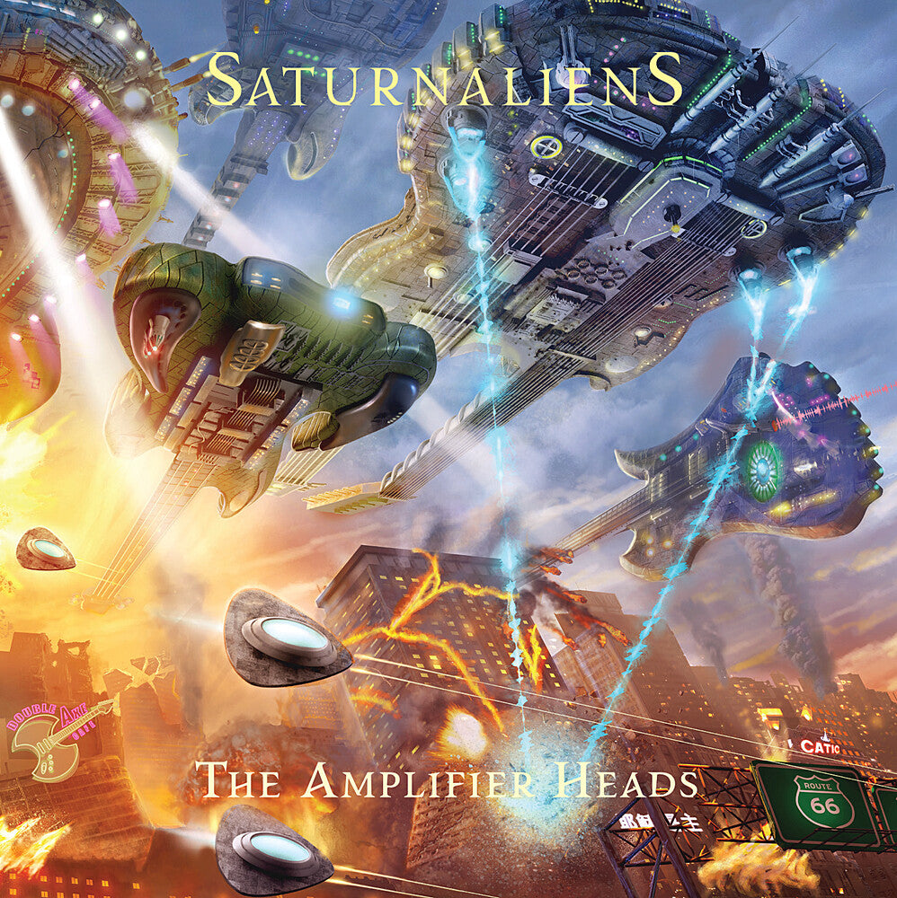 the album cover for Amplifier Heads - Saturnaliens