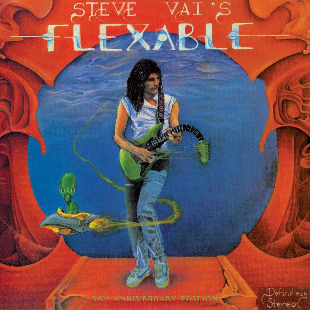 the album cover for Steve Vai - Flex-Able: 36th Anniversary [Clear LP]