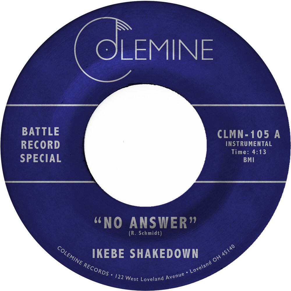 the album cover for Ikebe Shakedown / Jive Turkeys - No Answer / No Answer [Colored Vinyl] [Clear Vinyl]