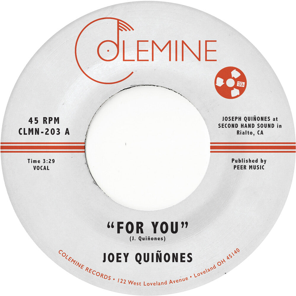 the album cover for Joey Quinones - For You [Colored Vinyl]