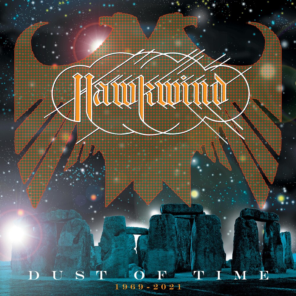 the album cover for Hawkwind - Dust Of Time: An Anthology (Uk)
