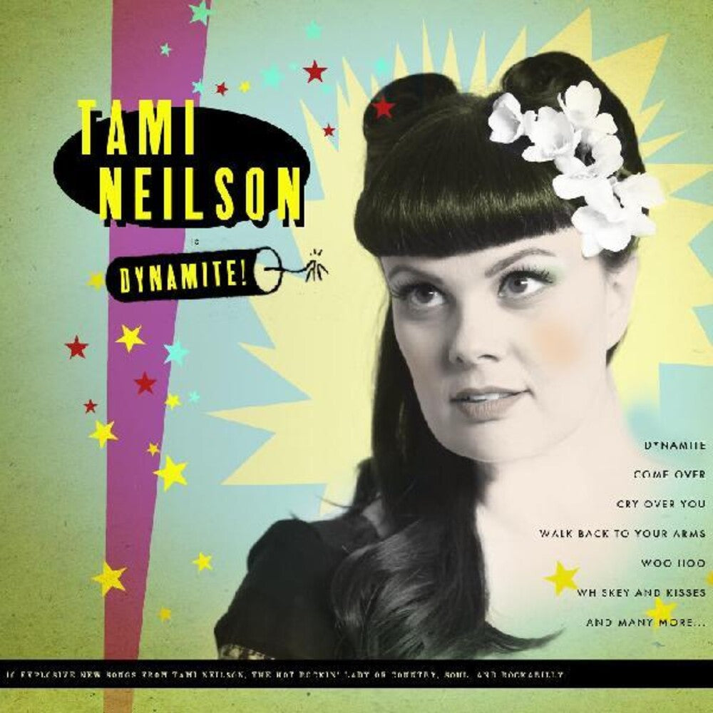 the album cover for Tami Neilson - Dynamite! [Colored Vinyl] [Limited Edition] (Red) [Indie Exclusive]