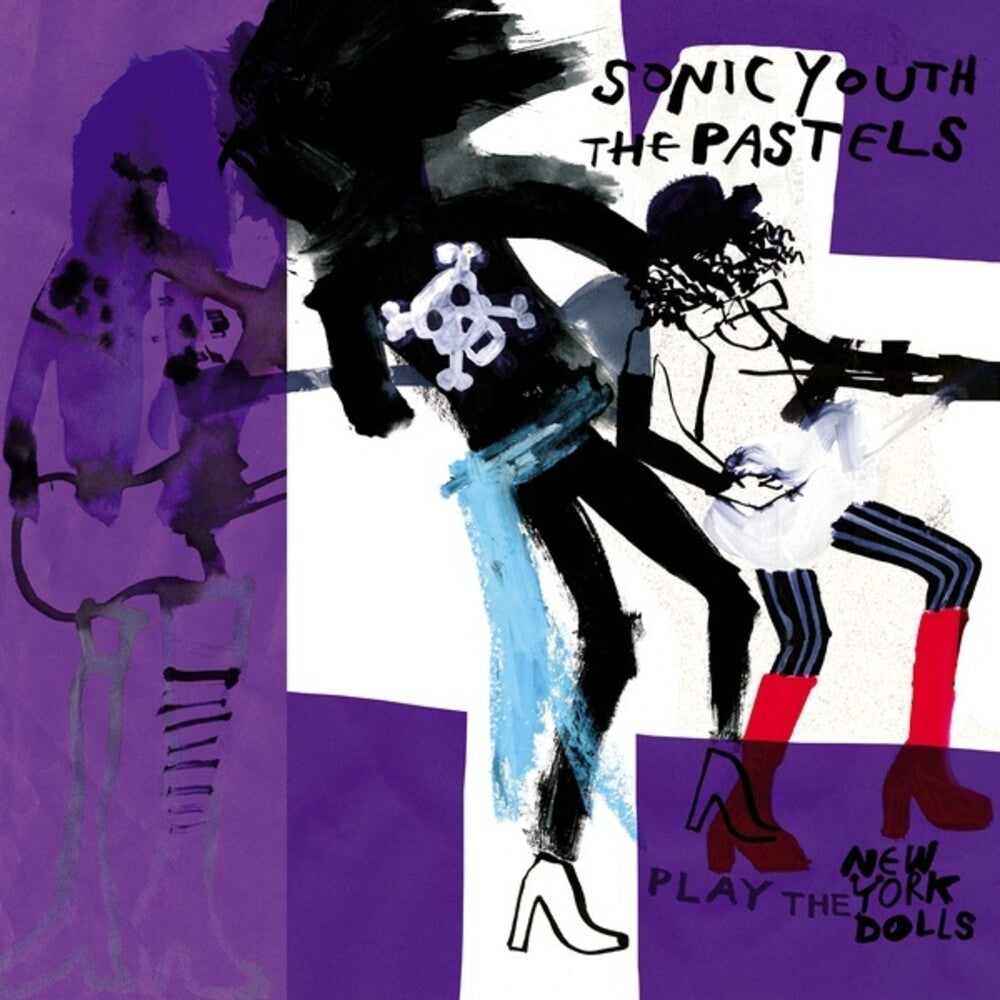 the album cover for Sonic Youth / Pastels - Play The New York Dolls