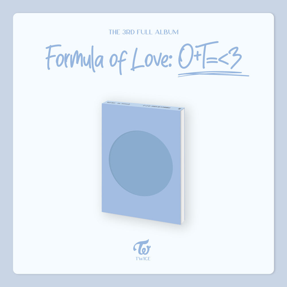 the album cover for TWICE - Formula of Love: O+T=<3 [Study about Love ver.]