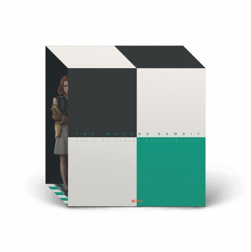 the album cover for Carlos Rivera  Rafael (Blk) (Colv) (Wht) - Queen's Gambit / O.S.T. (Blk) [Colored Vinyl] (Wht)
