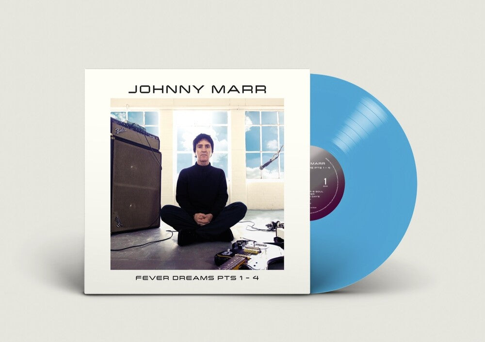 the album cover for Johnny Marr - Fever Dreams Pt. 1-4 [Indie Exclusive Limited Edition Turquoise 2LP]