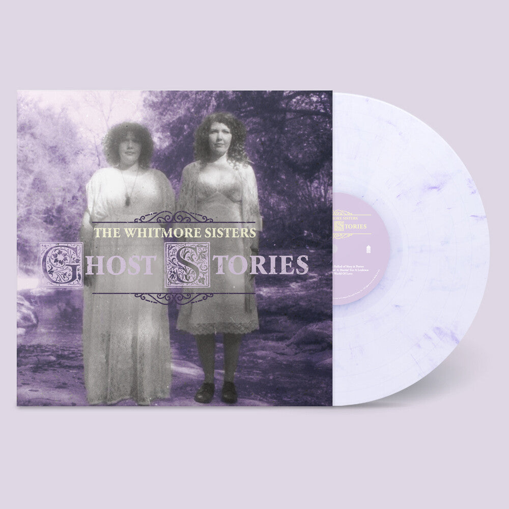 the album cover for The Whitmore Sisters - Ghost Stories [White & Purple Swirl LP]