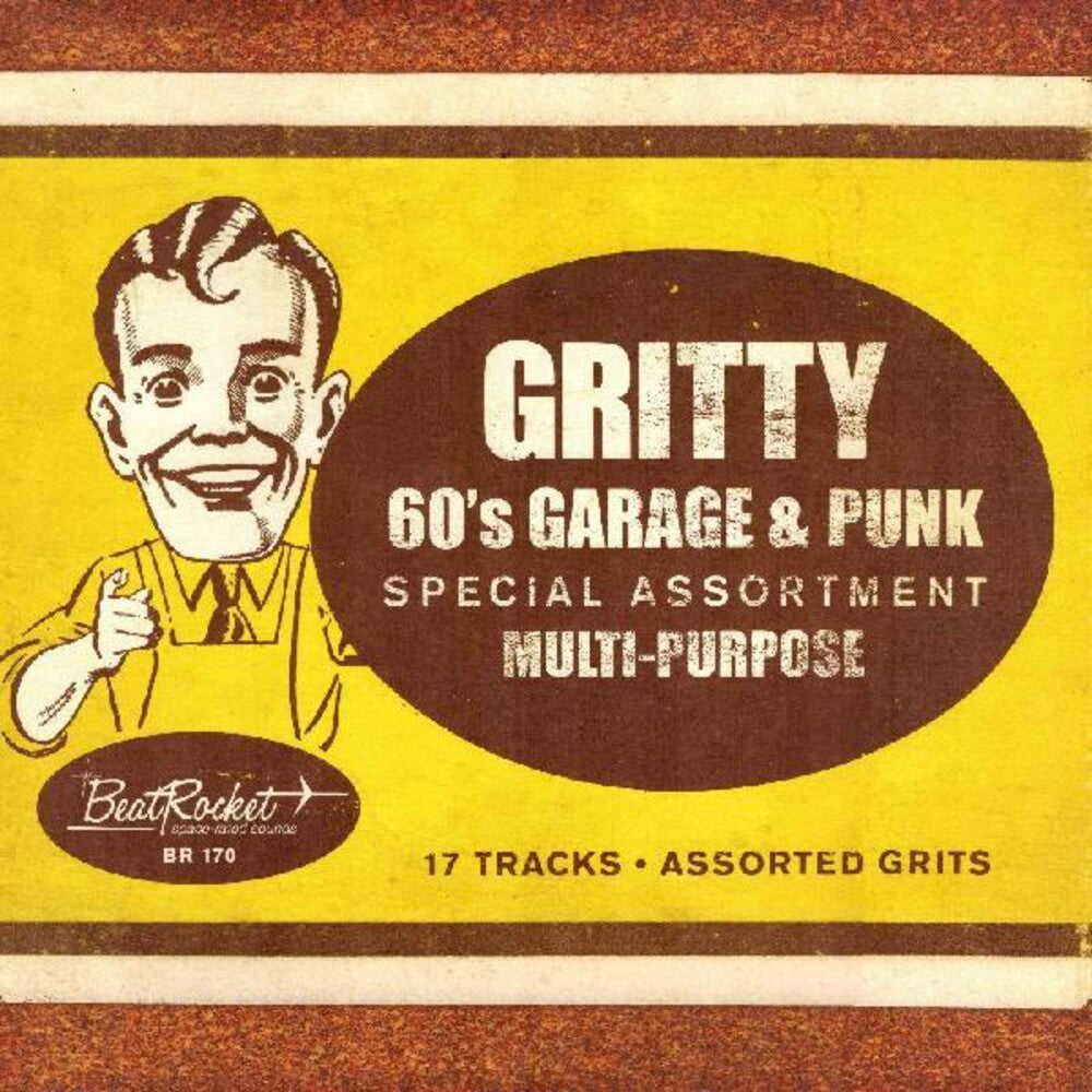 the album cover for Various Artists - Gritty '60s Garage & Punk [Gold LP]