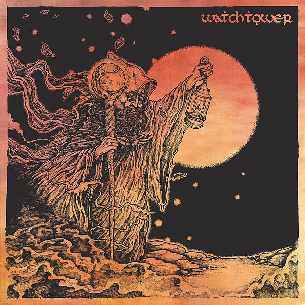 the album cover for Watchtower - Radiant Moon (White With Pink Splatter) (10in)
