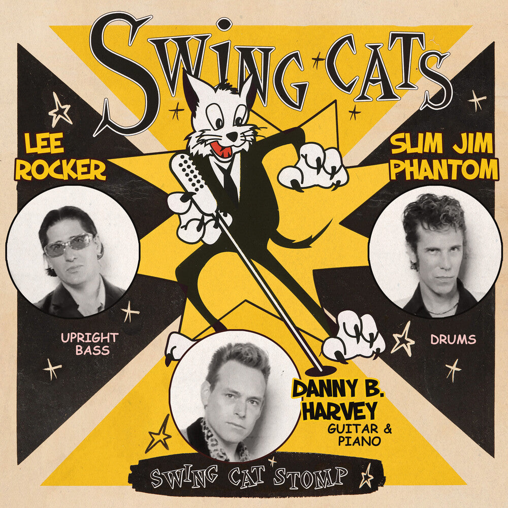 the album cover for Swing Cats - Swing Cat Stomp (Red) [Colored Vinyl] (Red)