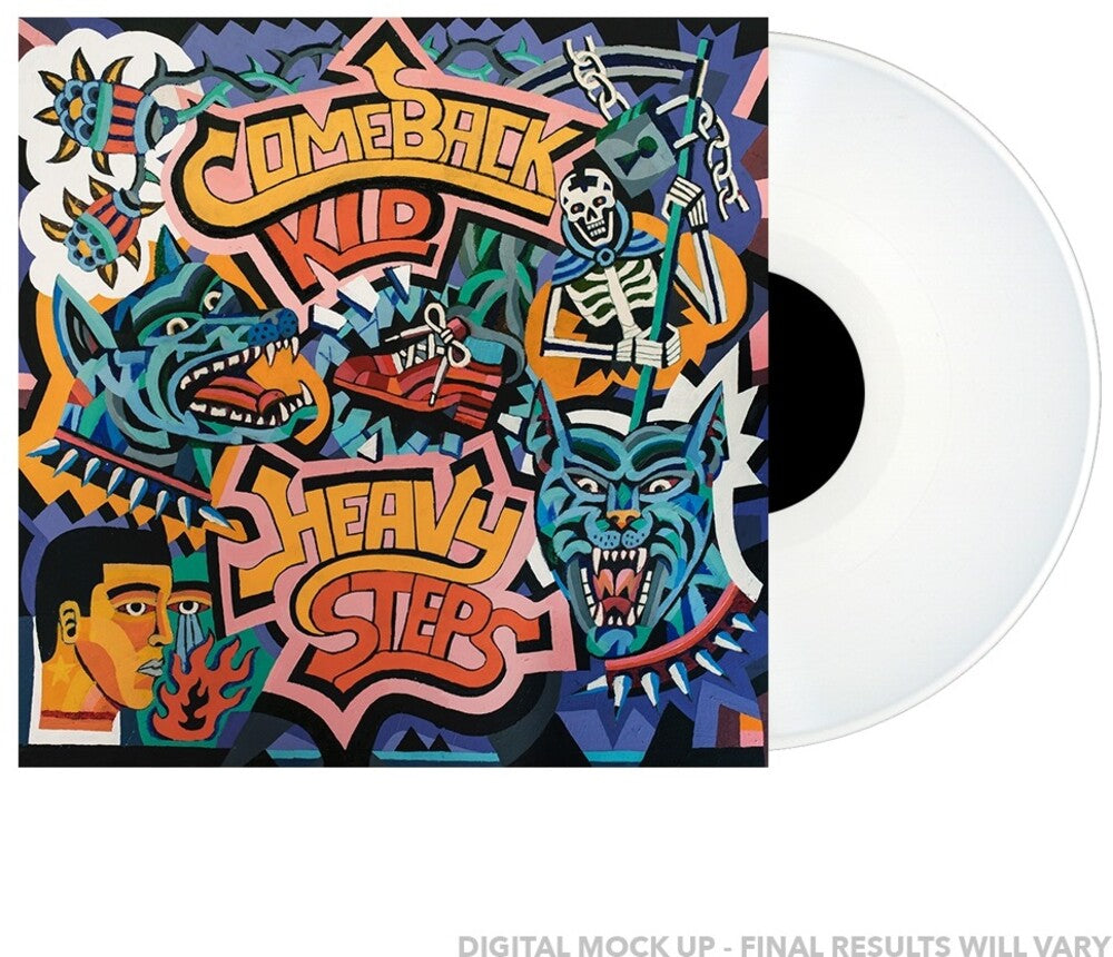 the album cover for Comeback Kid - Heavy Steps [White LP]