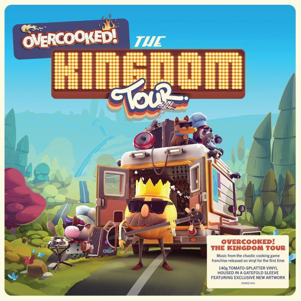 the album cover for Overcooked: The Kingdom Tour / O.S.T. (Colv) (Red) - Overcooked: The Kingdom Tour / O.S.T. [Colored Vinyl] (Red)