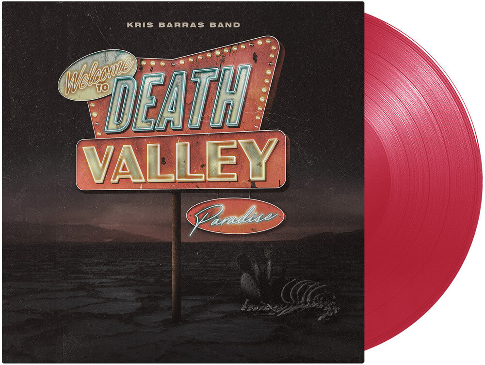 the album cover for Kris Barras Band - Death Valley Paradise (Transparent Red) [Colored Vinyl]