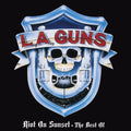 the album cover for L.A. Guns - Riot On The Sunset Strip [Limited Edition Pink LP]