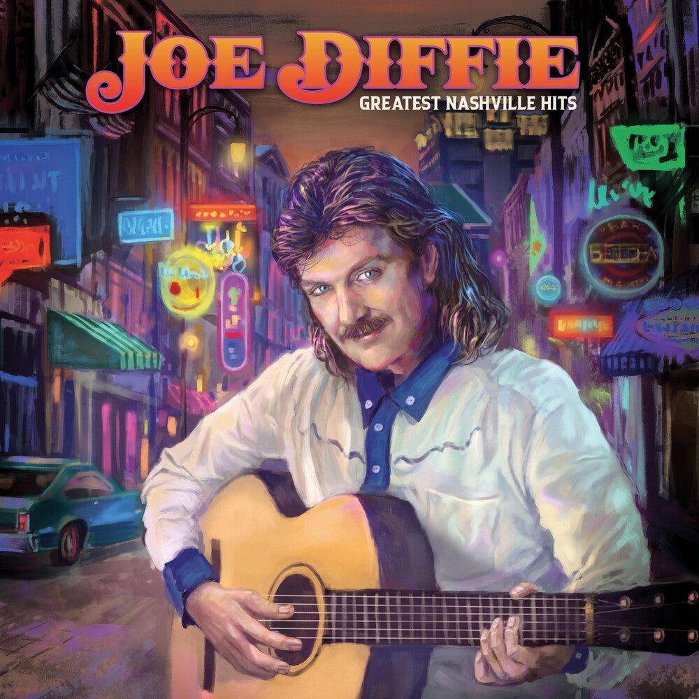 the album cover for Joe Diffie - Nashville Hits (Purple) [Colored Vinyl] [Limited Edition] (Purp)