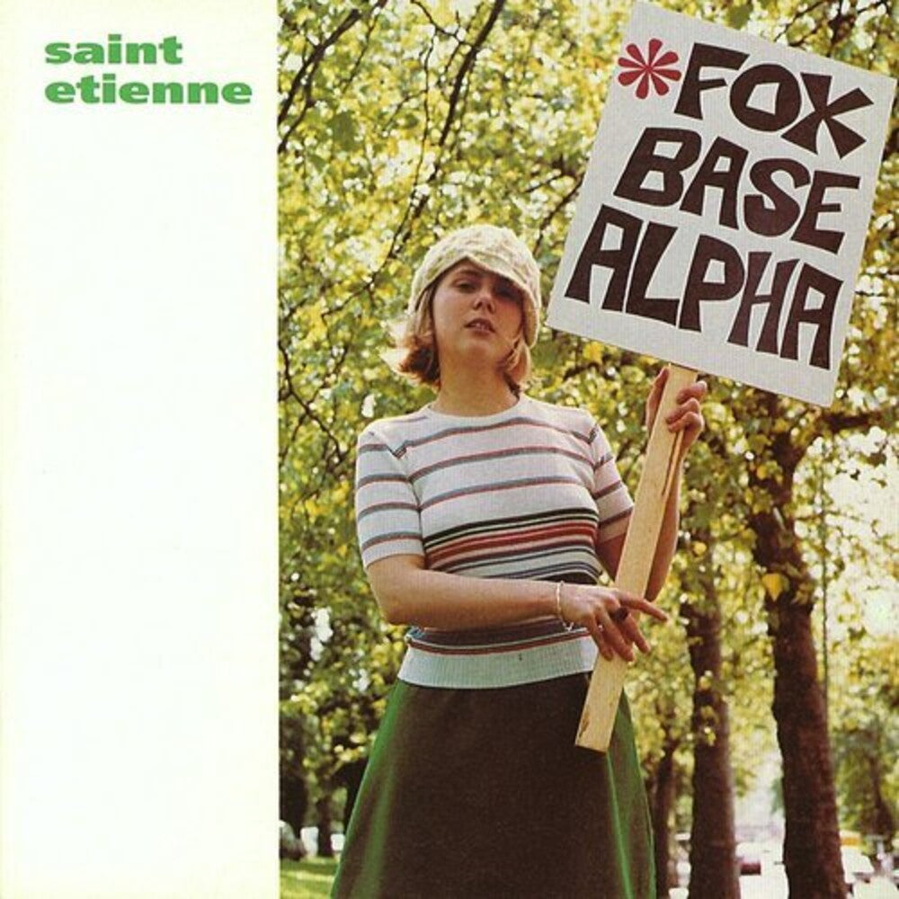 the album cover for Saint Etienne - Foxbase Alpha (30th Anniversary) (Green) [Colored Vinyl]